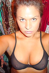 Amateur adores black lingerie